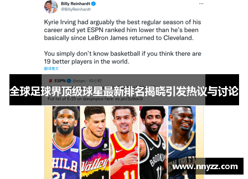 全球足球界顶级球星最新排名揭晓引发热议与讨论